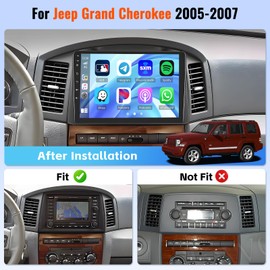 Realdio Android Car Stereo for Jeep Grand Cherokee 2005 2006 2007 with CarPlay Android Auto 26UI 2GB+64GB