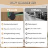 Ykendz Aluminum Mirror Mounting Clips, Round Shape Wall-Mounted Mirrors Bracket,