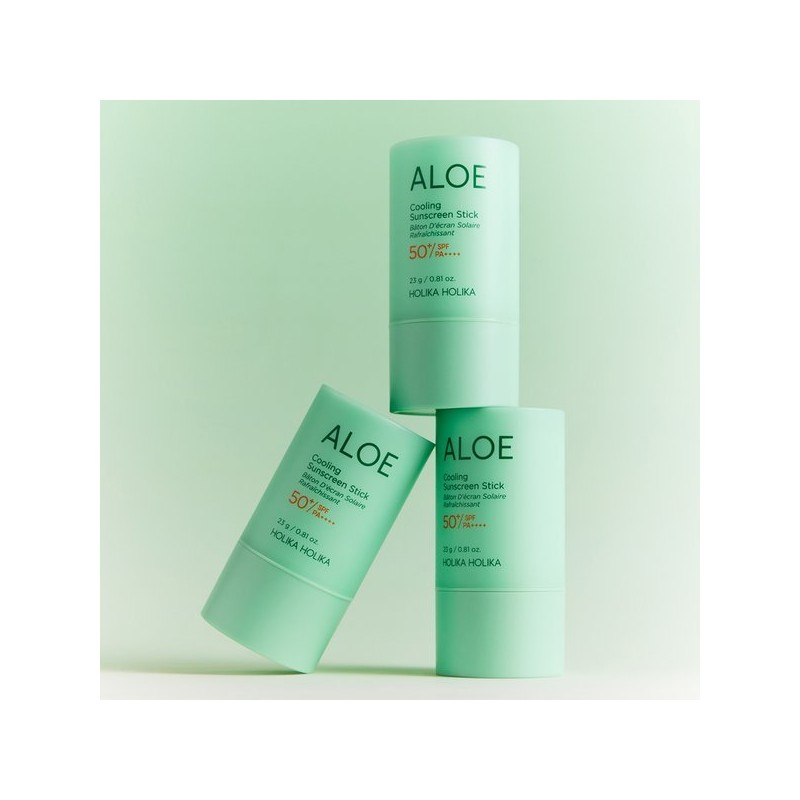 Holika Holika 알로에 쿨링 선스틱 SPF50+ PA++++ 23g Aloe Cooling
