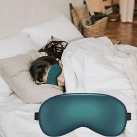Yolistar Schlafmaske für Frauen & Herren, 3 Stück, Seiden Schlafmaske für Seitenschläfer, Weiche und Atmungsaktive, mit Verstellbares Gummiband, 99% Lichtblockierende Schlafbrille, für Reise-Yoga