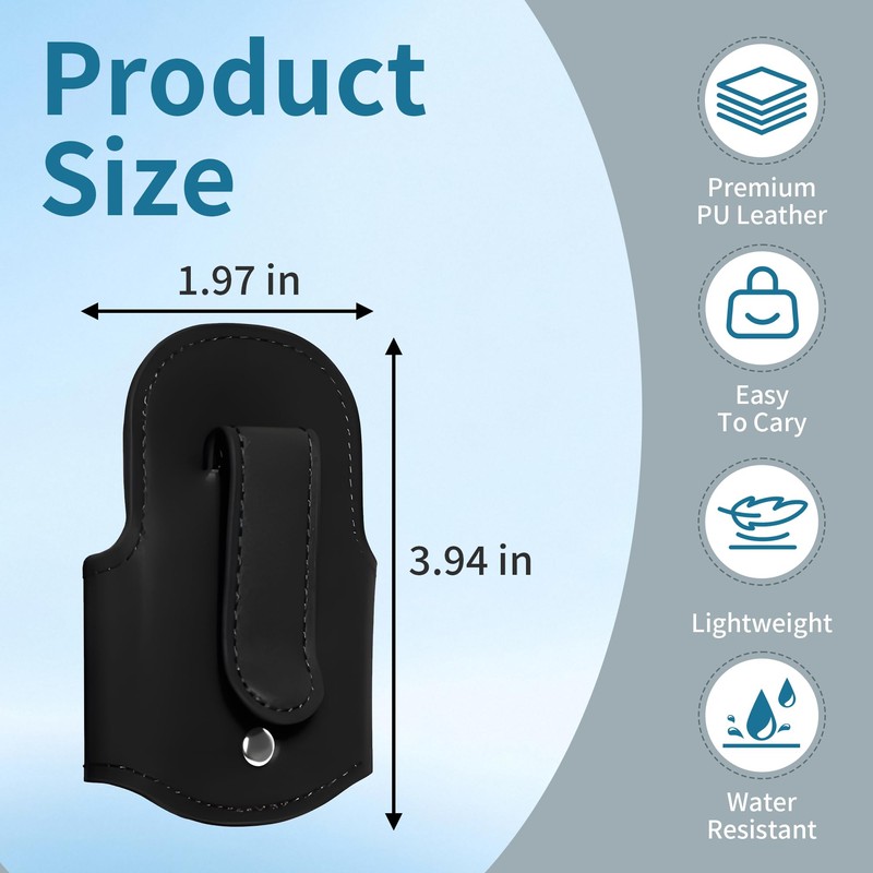 Magnetic Stethoscope Holder Clip 2-Pack (Black & Pink) - Secure