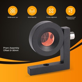 High-Precision 90° Right Angle Die-Cast Prism – L-Bar Mini Prism for Total Stations