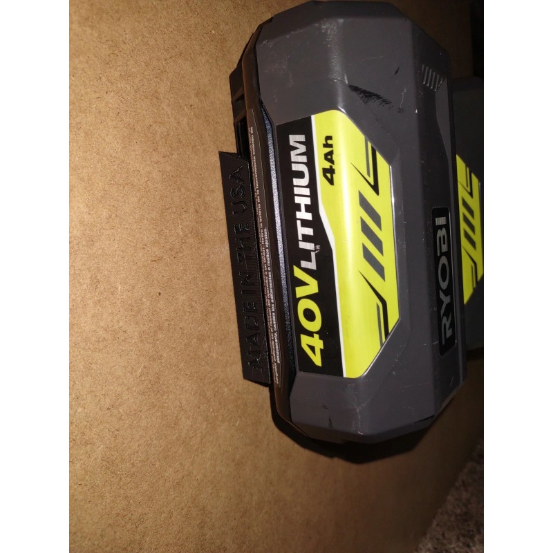 Unbranded 3D PRINTED BATTERY HOLDER MOUNT FOR RYOBI 40V BATTERY