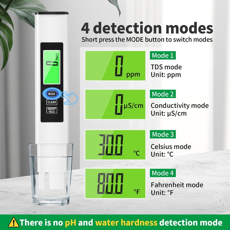 2025 New 4 in 1 TDS Meter, TDS Meter Digital