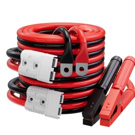 0 Gauge 30 FT Heavy Duty Jumper Cables for Car Battery, 1000Amp Quick Connect Booster Cables for Jump Starting Dead or Weak Batteries, Suitable for 8L Gas & 6L Diesel, Carrying Bag Included