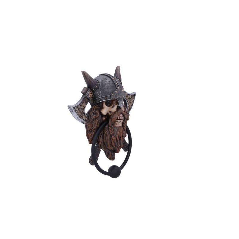 Nemesis Now Viking Visit Door Knocker, Grey, 18.5cm