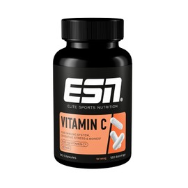 ESN Vitamin C, 120 Capsules, 500 mg Vitamin C per Capsule, High Dose, Vegan - Made in Germany