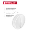 Gedotec Furniture handles made of metal, 1 piece shell handle,