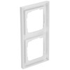 GIRA 021229 Cover Frame, 2 Gang Gira E2 pure white