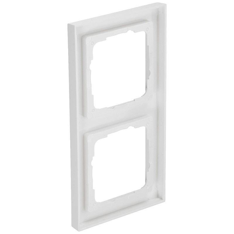 GIRA 021229 Cover Frame, 2 Gang Gira E2 pure white