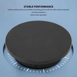 Fockety 360 Degree Motorised Rotating Turntable, 3-in-1, Adjustable Speed, 22.0 lb Capacity, Professional Rotating Display Stand with Remote Control,