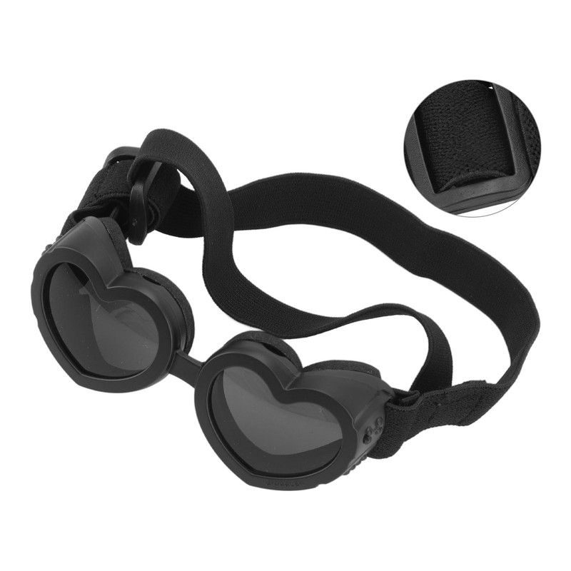 Dog Goggles Windproof Eye Protection Play Cool Handsome Adjustable Heart