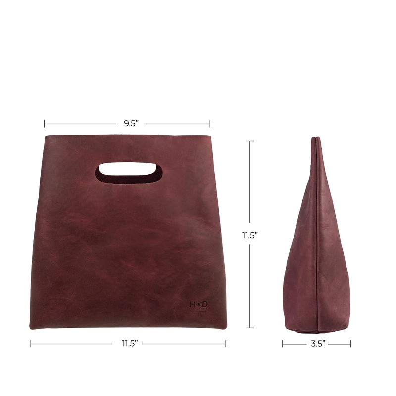 Hide & Drink, Minimalist Handbag for Women, Tote Bag, Rustic