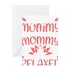 CafePress Yoga Mommy Only More Relaxed Meditation Folded Greeting Card