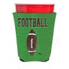 Caroline's Treasures 8487RSC Football Red Solo Cup Beverage Insulator Hugger, Red Solo Cup, multicolor