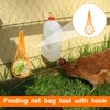 Chicken Vegetable String Bag,2 PCS Hanging Chicken Feeder,Chicken Vegetable Feeder