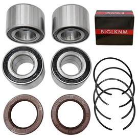 Front & Rear Wheel Bearing Kit for Can-Am Defender/Commander/Maverick/Outlander/Renegade Replaces # 293350040 705400088 293350118 293370019 Front Wheel Dust Seal (2 Pcs) #293250246