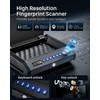 Rechargeable Gun Safe for Pistols 3-Ways unlock Biometric Fingerprint Digital