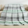 Dintszyayue Quilt Queen Size Sage Green, 3 Pieces Boho Striped