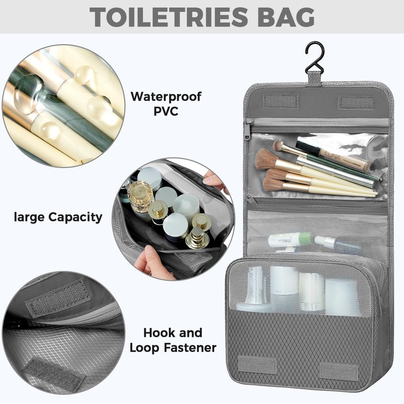 BAGAIL 6 Set/8 Set Compression Packing Cubes, Ultralight Expandable Packing