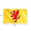 Runesol Somerset Flag, 91x152cm, 3ft x 5ft, 4 Grommets, Eyelet