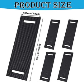 Gummi Kantenschoner für Zurrgurte bis 50mm Breite 290 x 100 x 3mm, 4 Stück Kantenschutz Gummi, Kantenschoner Ladungssicherung Setzurrgurte, Gurtschoner Gummistreifen, Kantenschutz Spanngurte LKW