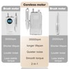 Professional Nail Drill Machine, 2-in-1 AZ GOGO 35000RPM Rechargeable Portable