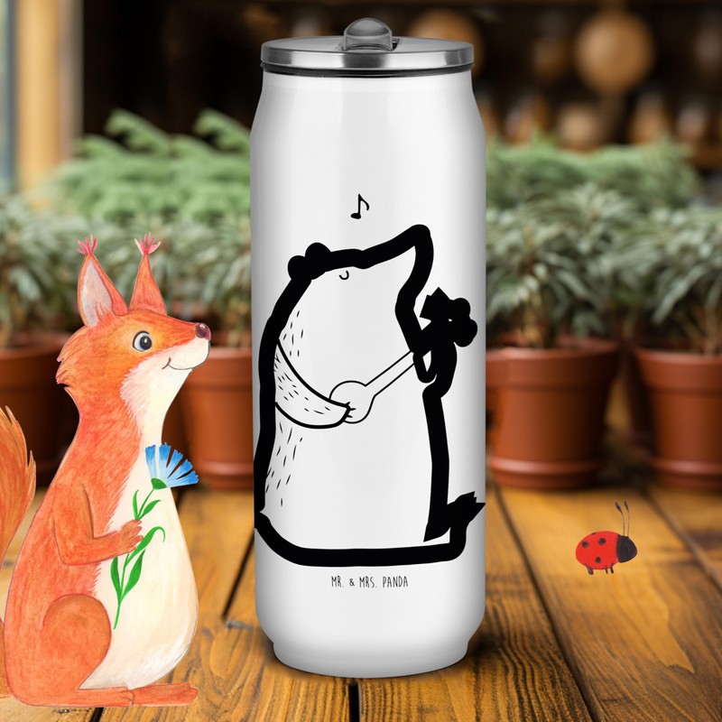 Mr. & Mrs. Panda Drinks Cans Drinking Bottle Bear Song