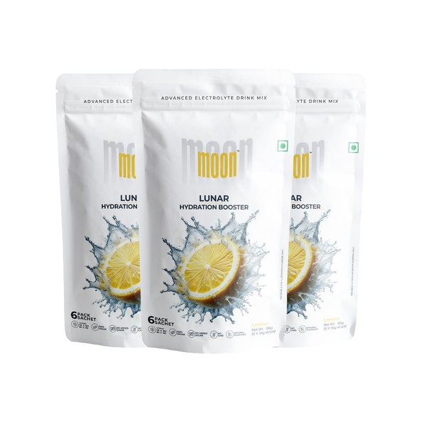 MOON MOON Lunar Lemon Hydration Booster Energy Drink Mix Natural