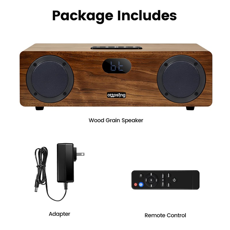 ottosing Bluetooth TV Speakers, 2.0 Sound Bar for Smart TV