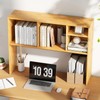 IFANNY Desk Hutch, Desktop Shelf with 4 Shelves, Desk Bookshelf