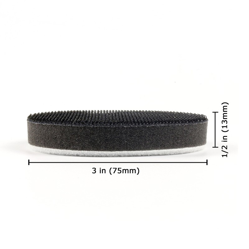 3 Inch (75mm) Hook and Loop Soft Foam Buffering Pad