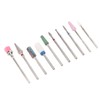 10 Pcs Nails Drill Bit Set Portable Remove Polishing Nail