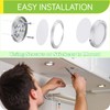 Meigour Bookshelf Accent Lighting, Under Cabinet LED Puck Lights, 110V