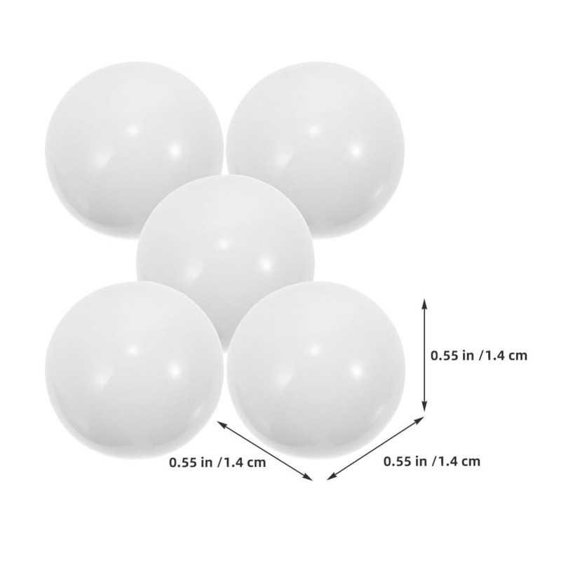 Abaodam Roulette Wheel Beads Replacement Set 5Pcs White Round Ball