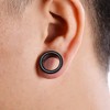 PUNKYOUTH 1 Pair Surgical Steel Screw Fit Tunnels Ear Plug