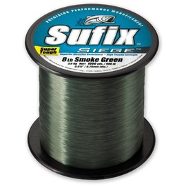 Sufix Siege 3000-Yards Spool Size Fishing Line (Smoke Green, 17-Pound)