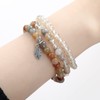 FULU AUTUMN Boho Beaded Bracelet Multi-Layer Crystal Stone Beaded Bracelets