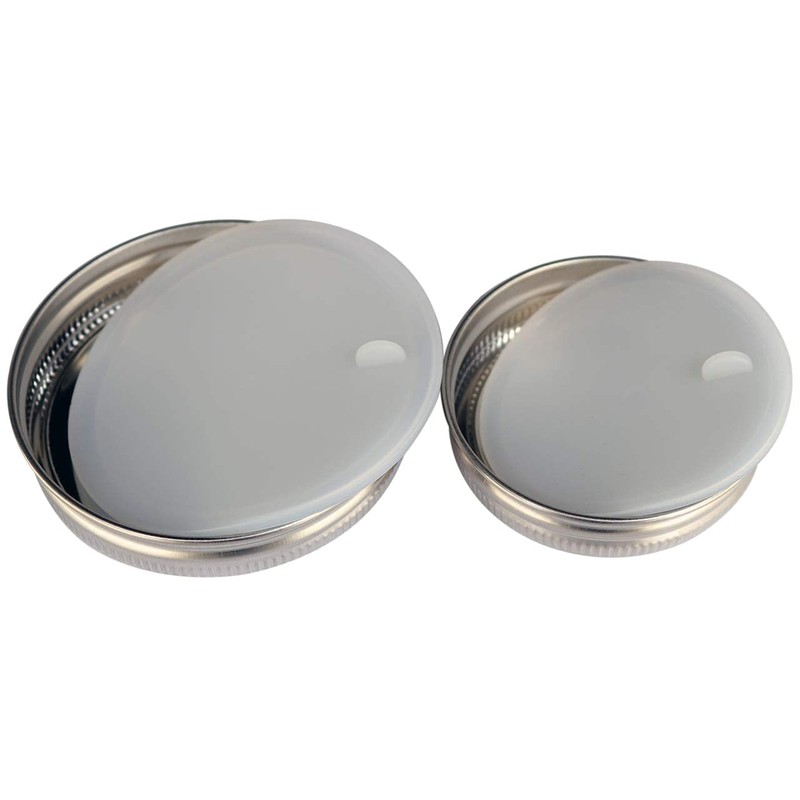 Mason Jar Lifestyle 5 Pack Stainless Steel Storage Lids with