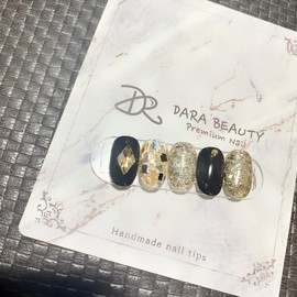 Next day delivery⭐Black mother-of-pearl nails⭐ / 다음날 발송⭐블랙 자개네일⭐