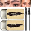 2 Pack Eyebrow Soap Kit, 4D Brows Gel Long Lasting