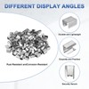 100-Pack Fold Over Crimp End Caps, 0.5 x 0.4in/ 12