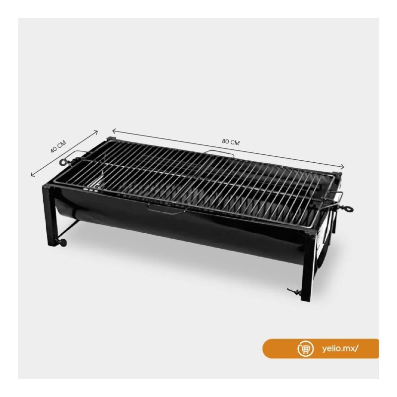 Vulcano - YELIO Asador De Carbon Para Carne Parrilla Portatil