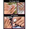 EBANKU 120PCS Polygel Tips Nagelformen, Rosa Wiederverwendbar Dual Tips Nägel