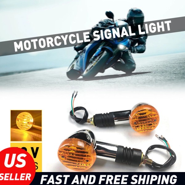 Unbranded Pair Amber Rear Turn Signals LED For Light HL