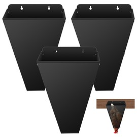 3 Pack Medium Size Chicken Cone, Heavy-Duty Steel Poultry Restraining Cones for Chicken, Large Laying Hens, Roasters, Turkeys Up to 8 Pounds, Flat Back Funnel Cone Chicken Killing Cone, Easy to Clean