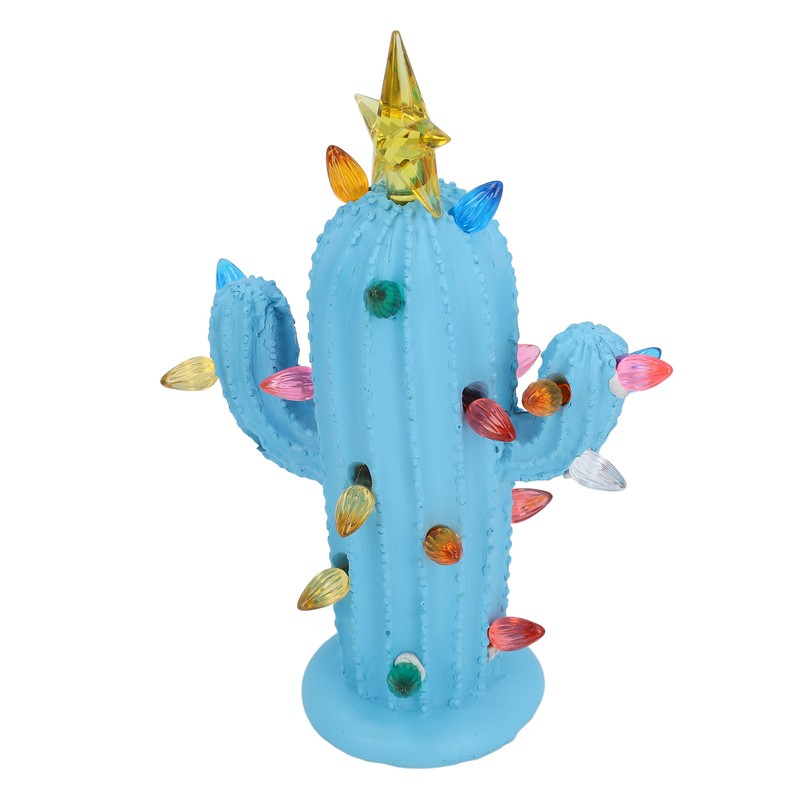 Cactus Figurine Resin Home Decor Plant Cactus Christmas Tree with