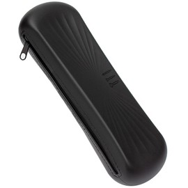 Travel Makeup Brush Holder,Portable Make Up Organizer Bag Case,Cosmetic Pouch,Toiletry Organizer,Silicon Small Makeup Brush Purse Travel Essentials for Women Men (Zipper-Black)