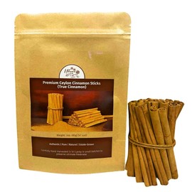 Ceylon Cinnamon Sticks (4-Inch, 3oz) – Premium, 100% Pure & Natural True Cinnamon from Sri Lanka – Sweet & Aromatic for Tea, Baking, Cooking & DIY Crafts