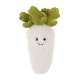 Apricot Lamb Radish Vegetable Plush Toys for Children, Soft Cute Cuddly Toy for Baby Girls and Boys, Fluffy Radishes White 24 cm